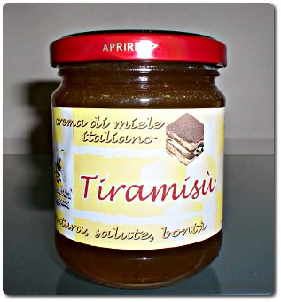 Crema di miele al Tiramisù 250 gr